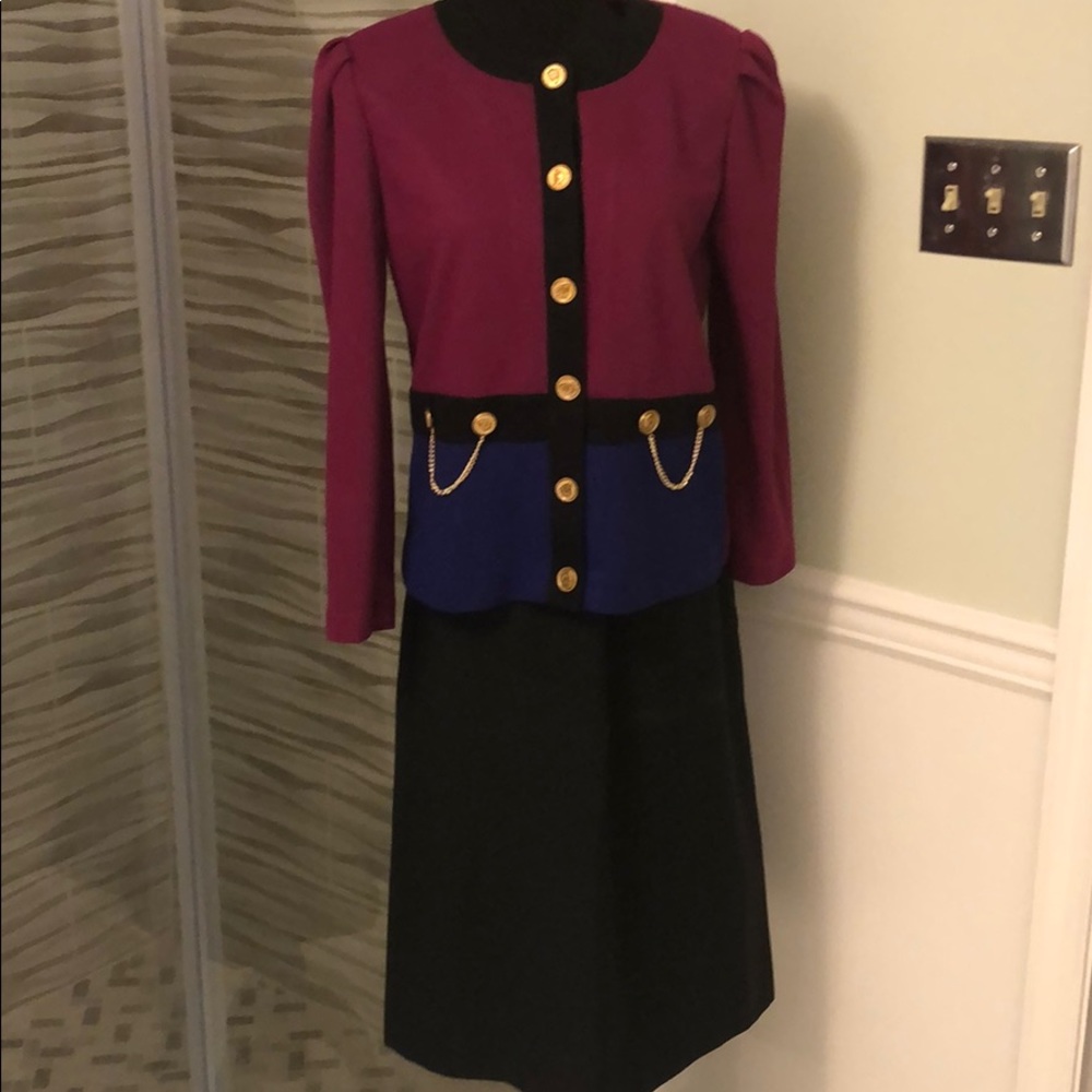 2-piece HALMODE PETITES Skirt Suit, size 8